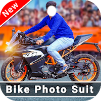 Men Moto Photo Suit: Stylish Bike Photo Editor