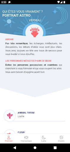 Wengo Horoscope Screen 2