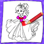 Cover Image of Download Princess Coloring Book For Kids 1.2 APK