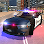 American Fast Police Car Drivi