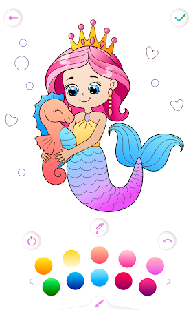 Game screenshot Mermaid coloring book gradient hack
