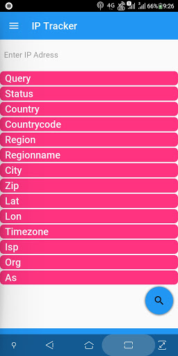 Android application IP Address Tracker Py screenshort
