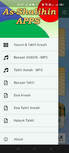 Android application Yassin dan Bacaan Tahlil Arwah screenshort