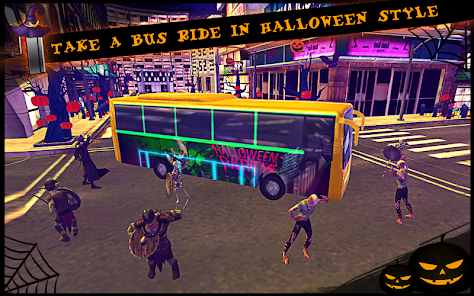 Captura de Pantalla 2 Halloween Bus City Simulador android