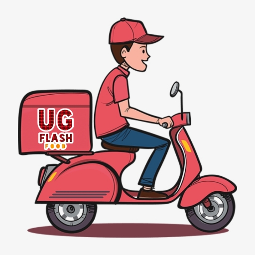 UGFlash food Delivery boy logo