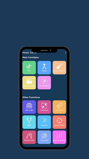Android application Music Editor screenshort