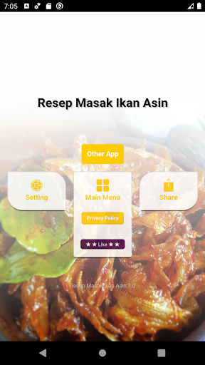 Android application Resep Aneka Olahan Ikan Asin screenshort