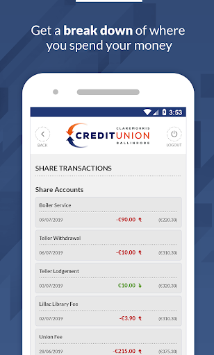 St. Colmans Credit Union Screen 3