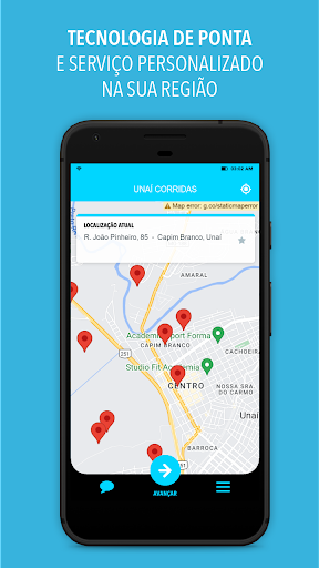 Android application Unaí Corridas screenshort