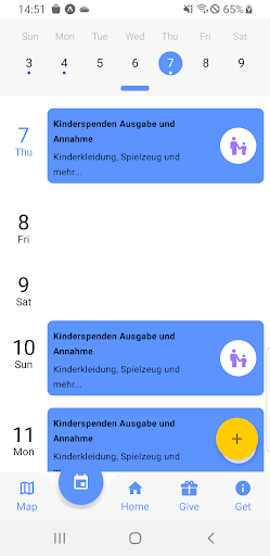 Meet Give Get Screen 2