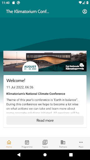 Android application Klimatorium2022 screenshort