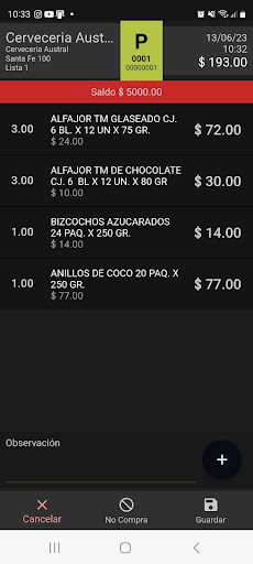 Toro App Screen 3