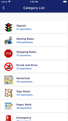 Arizona Driving Test Screen 3