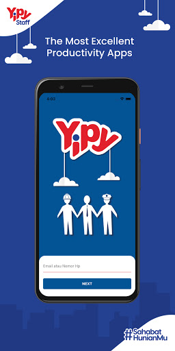 Android application Yipy Staff screenshort