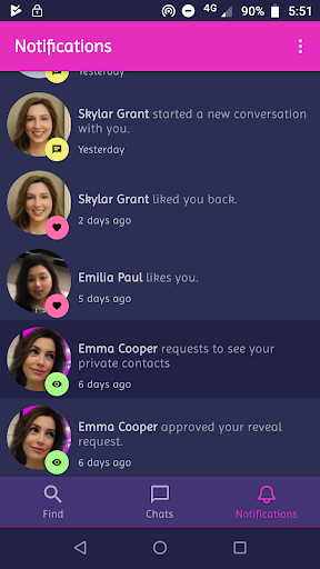 Basbes -Eye contact dating app Screen 2