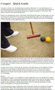 How to Play Croquet