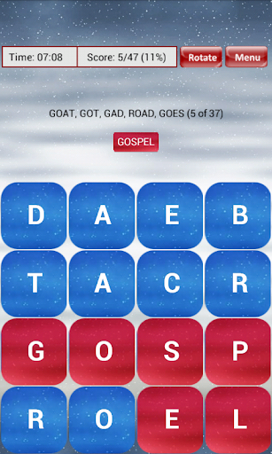 Bible Word Scramble Screen 3