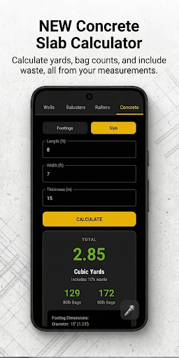 VibeCalc Jobsite Calculator Screenshot 2