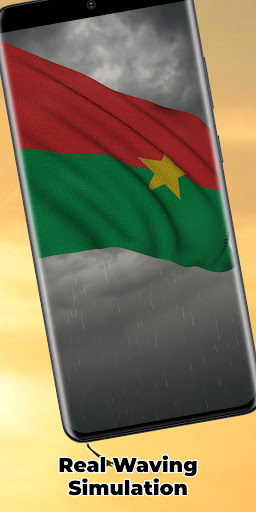 Burkina Faso Flag Live Wall screenshot 3