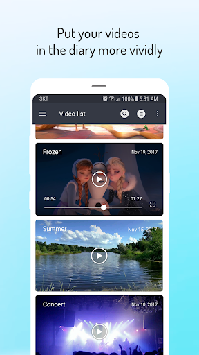 Screenshot of POPdiary+ : diary, journal