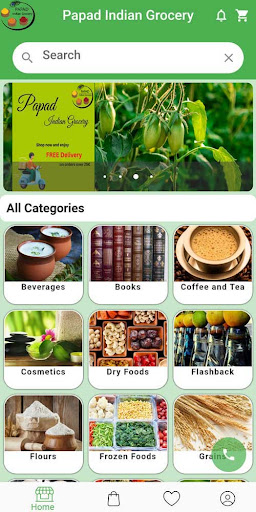 Android application Papad Indian Grocery screenshort