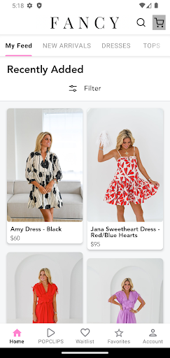 Android application Fancy D Boutique screenshort