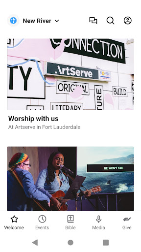 Android application New River Fellowship FTL screenshort