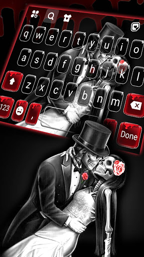 Skeleton Love Keyboard Backgro Screen 2