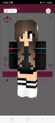 Girls Skins for Minecraft PE 3