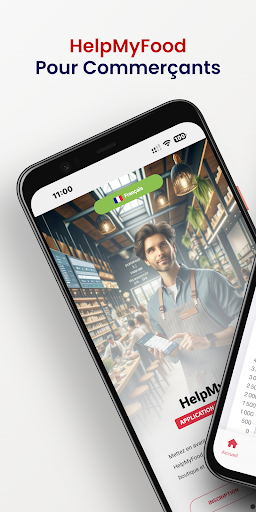 Android application HelpMyFood for Merchants screenshort