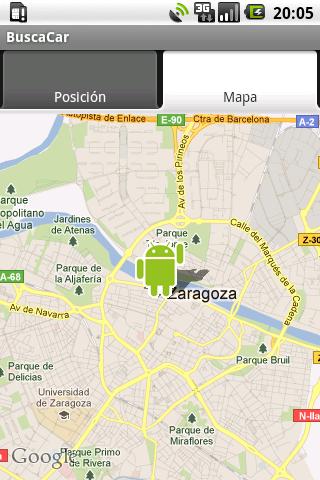 Android application BuscaCar screenshort