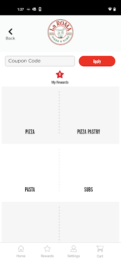 La Roma Pizza & Subs Screen 2