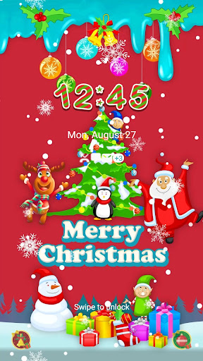 Mint Cute Chritstmas-Wallpaper Screen 2