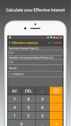 Screenshot of Business Calculator