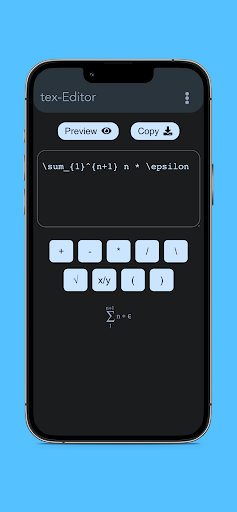 LaTeX Formula Editor Screen 2
