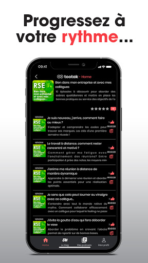 Tootak - Podcast learning Screen 2