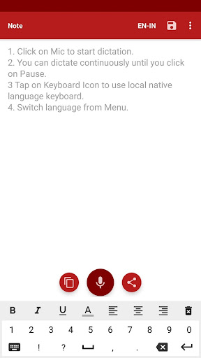 Android application Voice Typing - Speech to Text screenshort