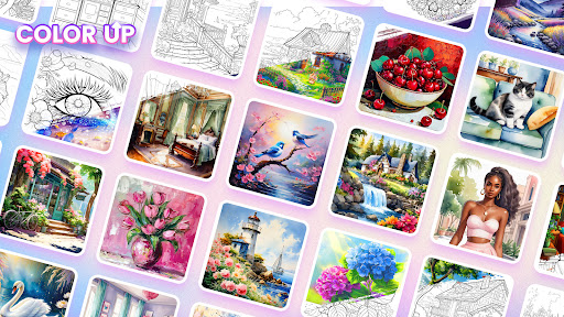 Android application Color Up - Color By Number screenshort