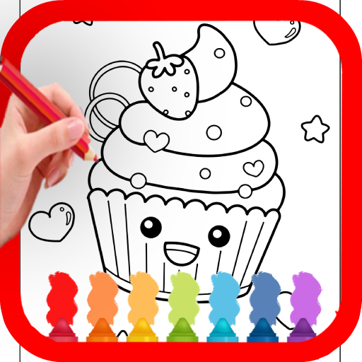 Kawaii colouring pages book
