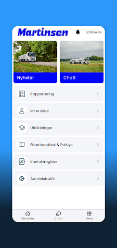 Android application Martinsen Transport screenshort