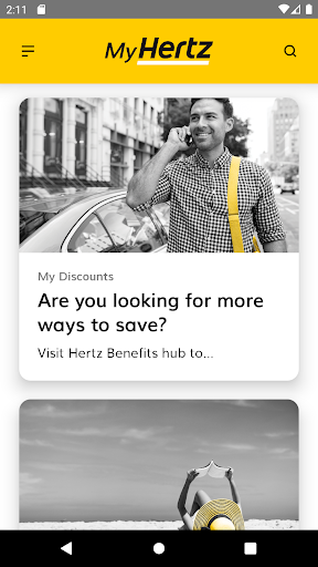 Android application MyHertz screenshort