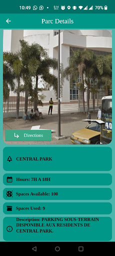 ParCsmart for Drivers Screen 2