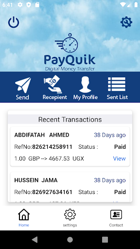 PayQuik Screen 2
