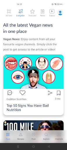 Android application Thrivegan screenshort
