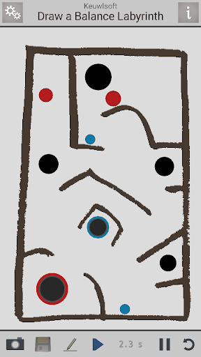Screenshot of Draw A Balance Labyrinth