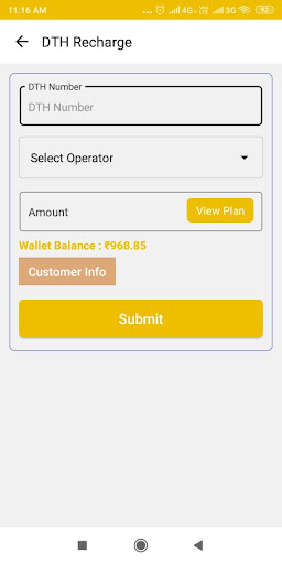 Recharge & Bill Payment Screen 3