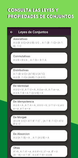 Probah : Teoría de conjuntos Screen 3