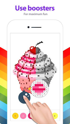 Screenshot of Color by Number for Adults