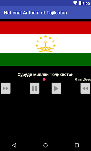 Android application National Anthem of Tajikistan screenshort