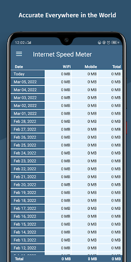 Android application Internet Speed Meter screenshort